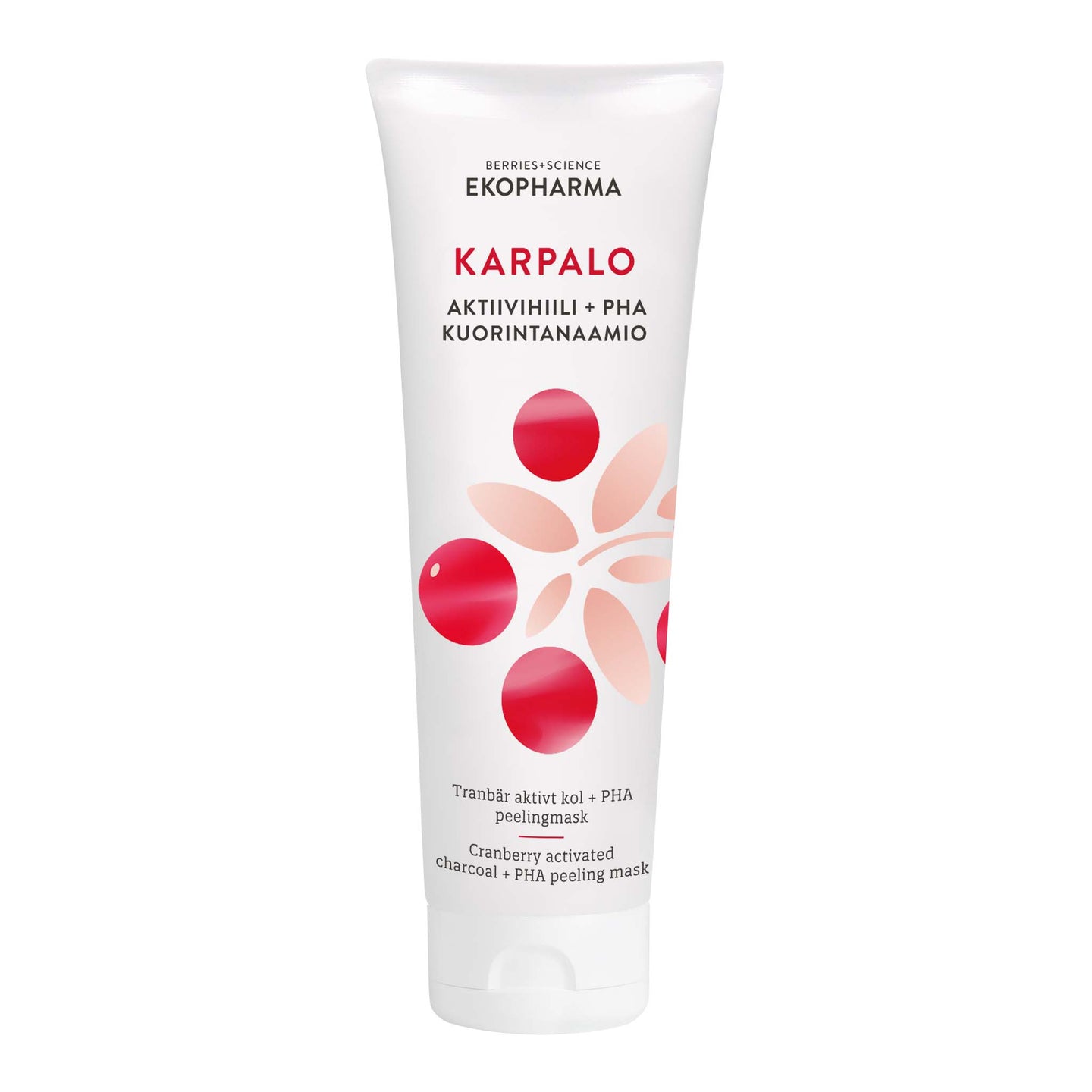 Karpalo Aktiivihiili + PHA Kuorintanaamio 50 ml